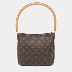 Pre Owned Louis Vuitton Brown Monogram Canvas Looping MM Shoulder Bag