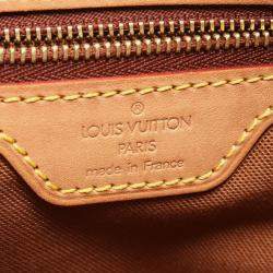 Pre Owned Louis Vuitton Brown Monogram Canvas  Cabas Piano Shoulder Bag