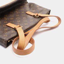 Pre Owned Louis Vuitton Brown Monogram Canvas  Cabas Piano Shoulder Bag