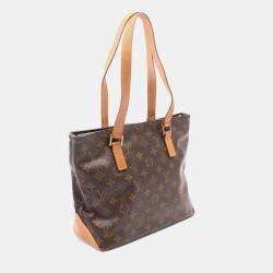 Pre Owned Louis Vuitton Brown Monogram Canvas  Cabas Piano Shoulder Bag