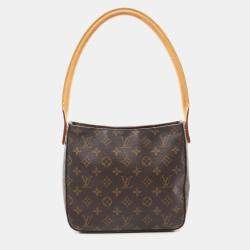 Pre Owned Louis Vuitton Brown Monogram Canvas Looping MM Shoulder Bag