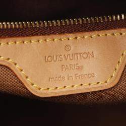 Pre Owned Louis Vuitton Brown Monogram Canvas Cabas piano Shoulder Bag