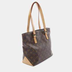 Pre Owned Louis Vuitton Brown Monogram Canvas Cabas piano Shoulder Bag