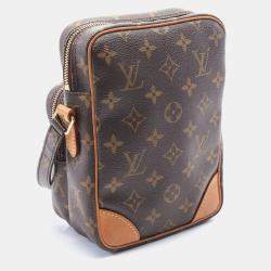 Pre Owned Louis Vuitton Brown Monogram Canvas Amazon Shoulder Bag