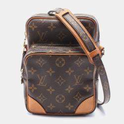 Pre Owned Louis Vuitton Brown Monogram Canvas Amazon Shoulder Bag