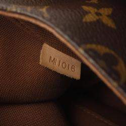 Pre Owned Louis Vuitton Bosphore PM Brown Monogram Canvas Shoulder Bag