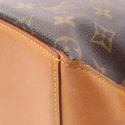 Pre Owned  Louis Vuitton Brown Monogram Leather Cabas Mezzo Tote Bag