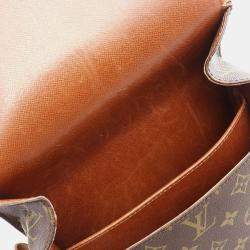 Pre Owned Louis Vuitton Cartouchiere MM Shoulder Crossbody Bag  Monogram Leather