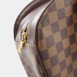 Pre Owned Louis Vuitton Sarria Brown Damier Ebene Canvas Handbag