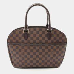 Pre Owned Louis Vuitton Sarria Brown Damier Ebene Canvas Handbag