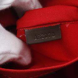 Pre Owned Louis Vuitton Brown Ebene Damier Leather Thames PM Shoulder Bag