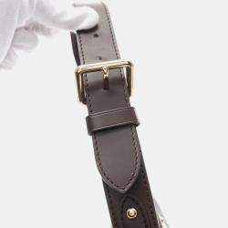 Pre Owned Louis Vuitton Brown Ebene Damier Leather Thames PM Shoulder Bag