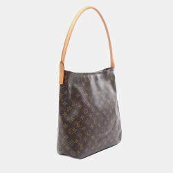 Pre Owned Louis Vuitton Looping GM Brown Monogram Canvas Shoulder Bag
