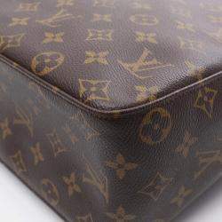 Pre Owned Louis Vuitton Looping GM Brown Monogram Canvas Shoulder Bag