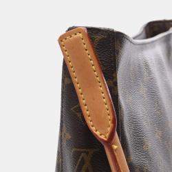 Pre Owned Louis Vuitton Looping GM Brown Monogram Canvas Shoulder Bag