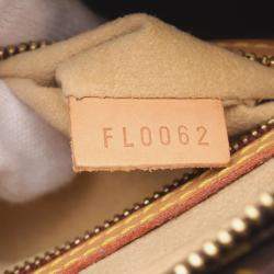 Pre Owned Louis Vuitton Looping MM Shoulder Bag Monogram Canvas Brown