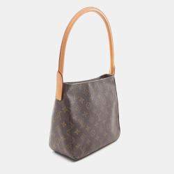 Pre Owned Louis Vuitton Looping MM Shoulder Bag Monogram Canvas Brown