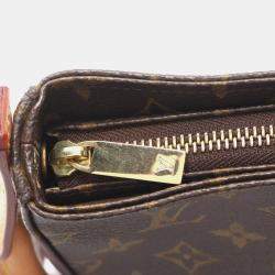 Pre Owned Louis Vuitton Looping MM Shoulder Bag Monogram Canvas Brown