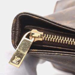 Pre Owned Louis Vuitton Cabas Piano Brown Monogram Canvas Shoulder Bag