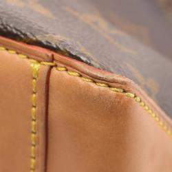 Pre Owned Louis Vuitton Cabas Piano Brown Monogram Canvas Shoulder Bag