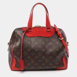 Pre Owned Louis Vuitton Retiro PM Hand Shoulder Crossbody Bag Monogram Coquelicot