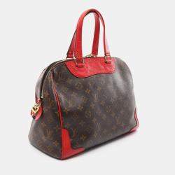 Pre Owned Louis Vuitton Retiro PM Hand Shoulder Crossbody Bag Monogram Coquelicot