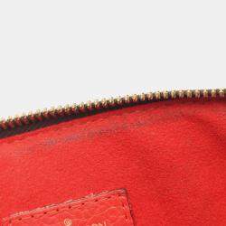 Pre Owned Louis Vuitton Retiro PM Hand Shoulder Crossbody Bag Monogram Coquelicot