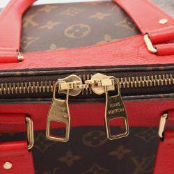 Pre Owned Louis Vuitton Retiro PM Hand Shoulder Crossbody Bag Monogram Coquelicot