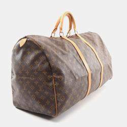 Louis Vuitton Keepall 60 Brown Monogram Canvas Boston Bag