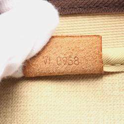 Pre Owned Louis Vuitton Deauville Brown Monogram Canvas Top Handle Bag