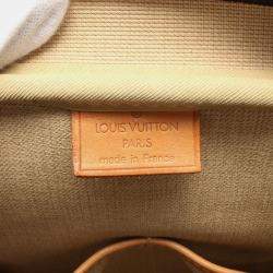 Pre Owned Louis Vuitton Deauville Brown Monogram Canvas Top Handle Bag