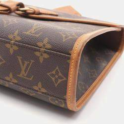 Pre Owned Louis Vuitton Bel Air 2Way Shoulder Handbag Monogram Brown