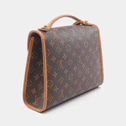 Pre Owned Louis Vuitton Bel Air 2Way Shoulder Handbag Monogram Brown