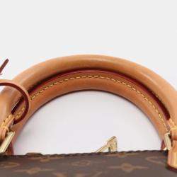Pre Owned Louis Vuitton Alma Brown Monogram Canvas Top Handle Bag