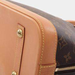 Pre Owned Louis Vuitton Alma Brown Monogram Canvas Top Handle Bag