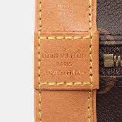 Pre Owned Louis Vuitton Alma Brown Monogram Canvas Top Handle Bag