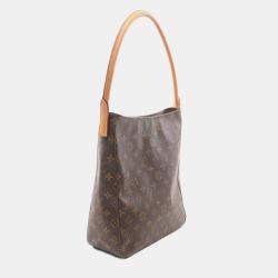Pre Owned Louis Vuitton Looping GM Brown Monogram Canvas Shoulder Bag