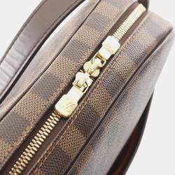 Pre Owned Louis Vuitton Ipanema GM Brown Damier Ebene Canvas Shoulder Bag