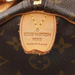 Louis Vuitton Speedy 35 Brown Monogram Canvas Handbag