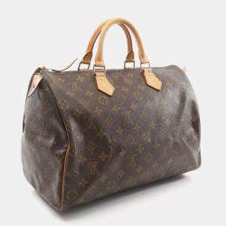 Louis Vuitton Speedy 35 Brown Monogram Canvas Handbag