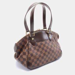 Pre Owned Louis Vuitton Verona PM Brown Damier Ebene Canvas Shoulder Bag
