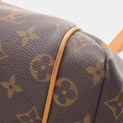 Pre Owned Louis Vuitton Totally MM Tote Shoulder Bag Monogram Leather Brown