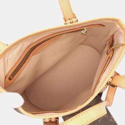 Pre Owned Louis Vuitton Bucket PM Brown Monogram Canvas Tote Bag