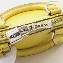 Louis Vuitton Alma Bb 2Way Shoulder Handbag  Epi Leather Pistache