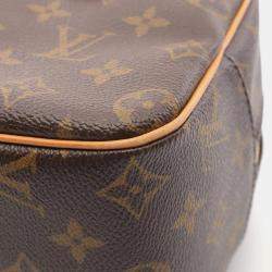 Pre Owned Louis Vuitton Cite MM Brown Monogram Canvas Shoulder Bag