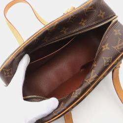 Pre Owned Louis Vuitton Cite MM Brown Monogram Canvas Shoulder Bag