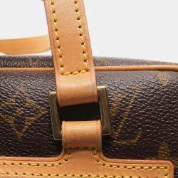 Pre Owned Louis Vuitton Cite MM Brown Monogram Canvas Shoulder Bag