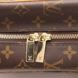 Pre Owned Louis Vuitton Cite MM Brown Monogram Canvas Shoulder Bag