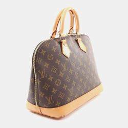 Louis Vuitton Alma PM Hand Bag  Monogram Leather Brown