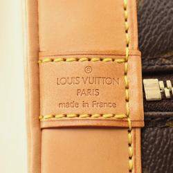 Louis Vuitton Alma PM Hand Bag  Monogram Leather Brown